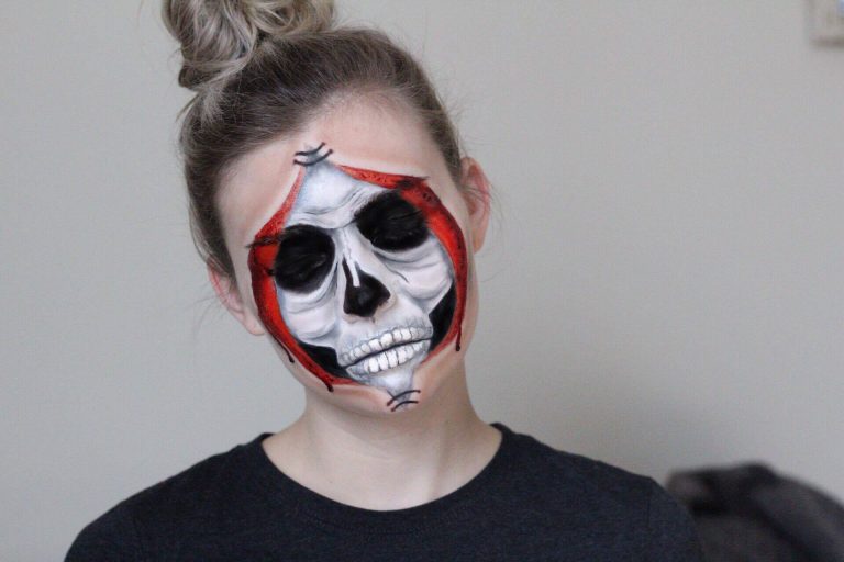 Halloween Tutorial Series: Peeled Back Skull Face