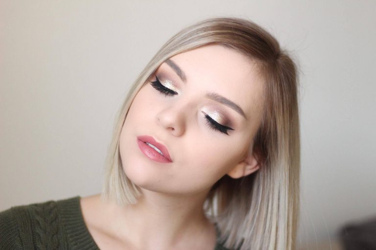 Easy Glitter Cut Crease For Thanksgiving